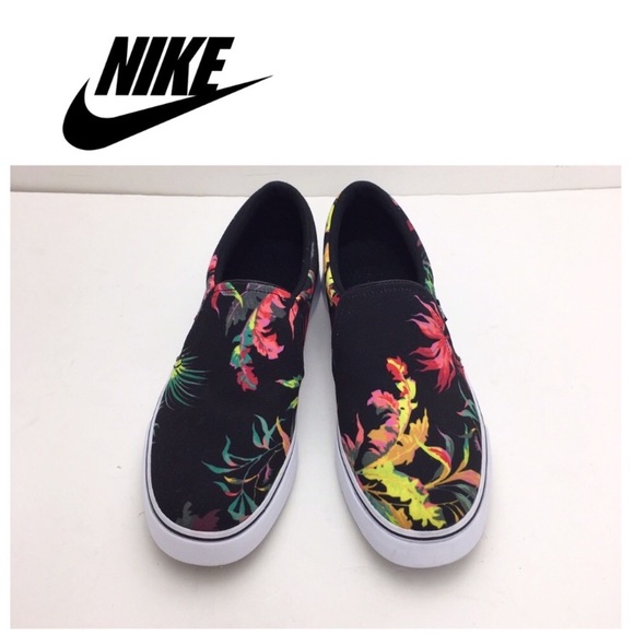 Nike Other - EUC Nike Court Royale AC Slip on Floral Sneaker